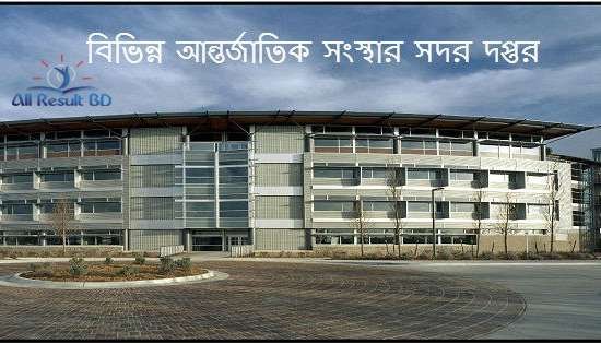 টেকনিকে বিভিন্ন আন্তর্জাতিক সংস্থার সদর দপ্তর মনে রাখুন খুব সহজে