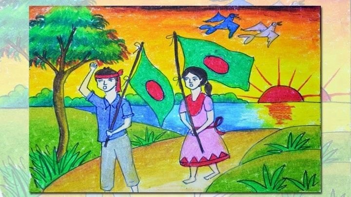 16 December bijoy dibosh drawing