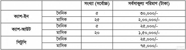 mobile banking limit