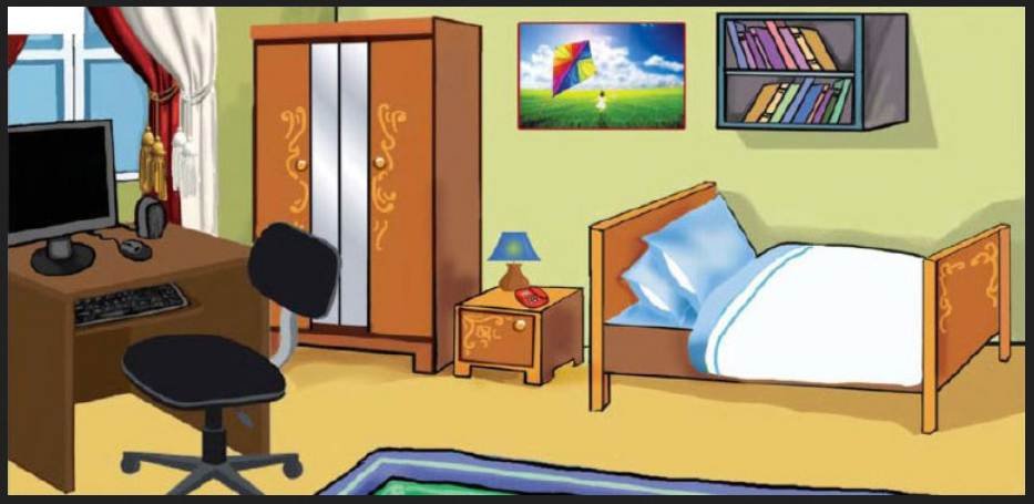 গৃহ ব্যবস্থাপনার পর্যায়গুলাে অনুসরণ করে তােমার কক্ষটিতে কিভাবে আরও আকর্ষণীয় করে তােলা যায় তা নিচের প্রশ্নের আলােকে বিস্তারিত বর্ণনা কর।