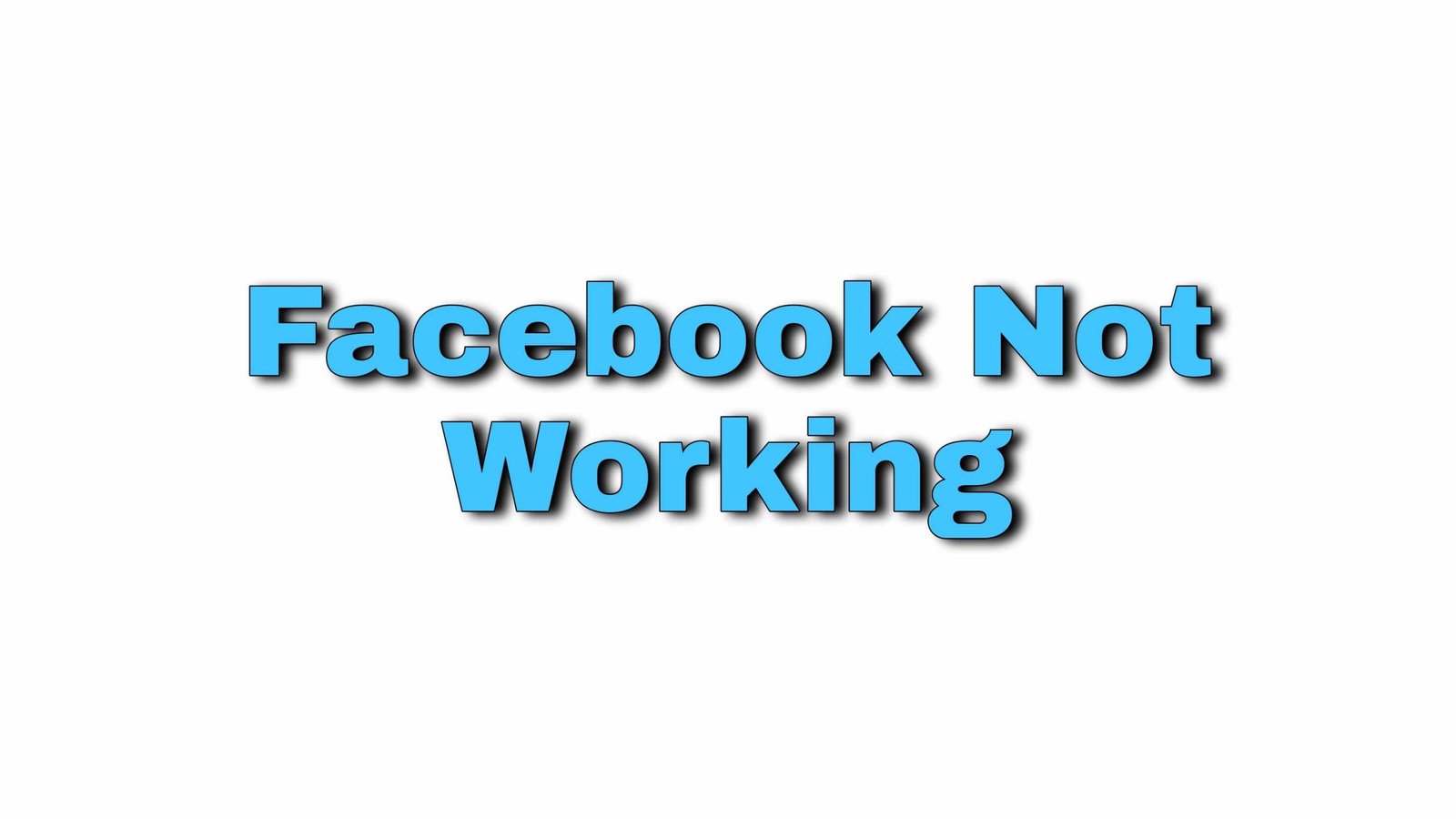 ফেসবুক কাজ না করলে করনীয় কি